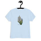 Original hand-drawn hyacinth design on kids' t-shirt — Atme Wild Lines