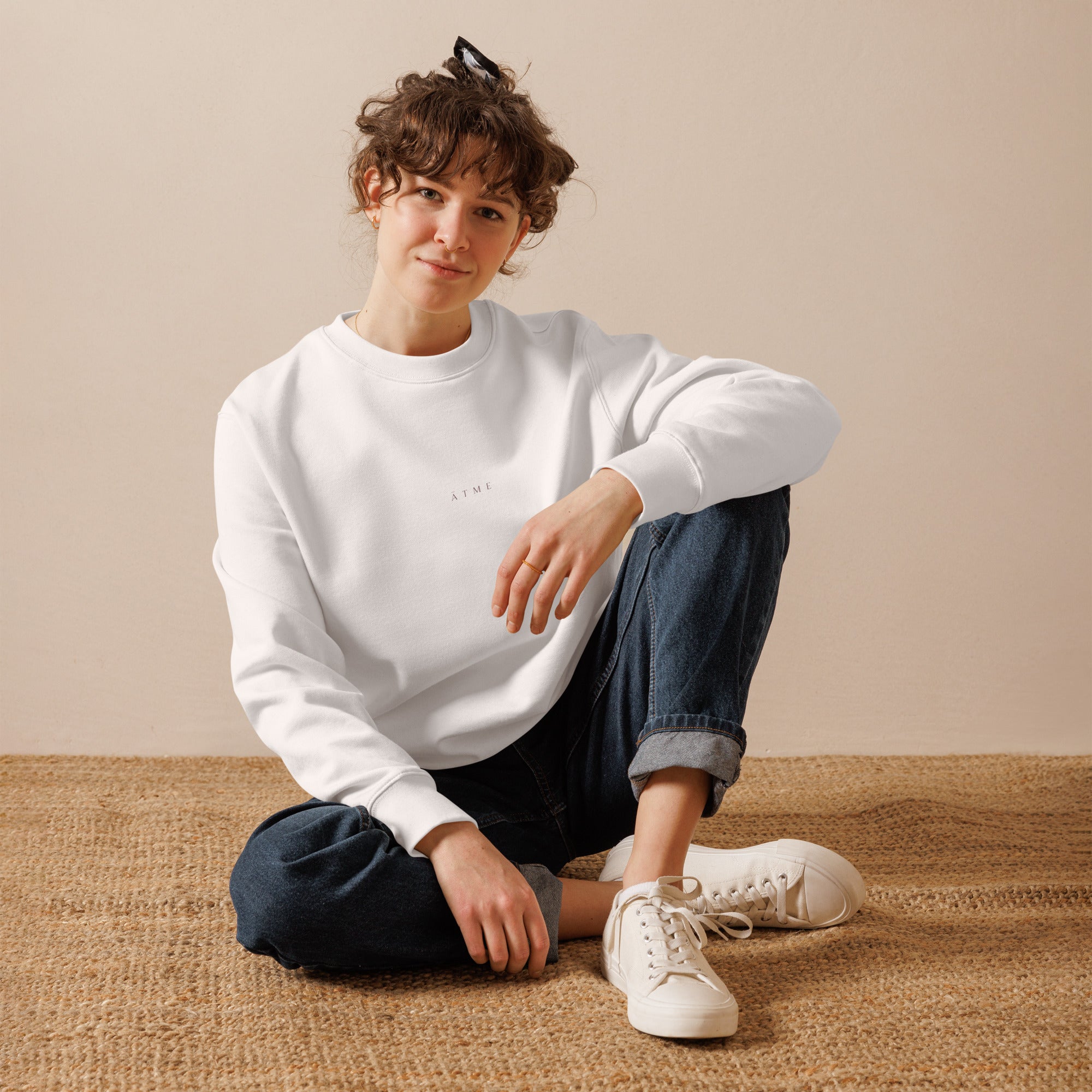 ĀTME organic sweatshirt for women — heavyweight crewneck in organic cotton, ĀTME Original by Atme