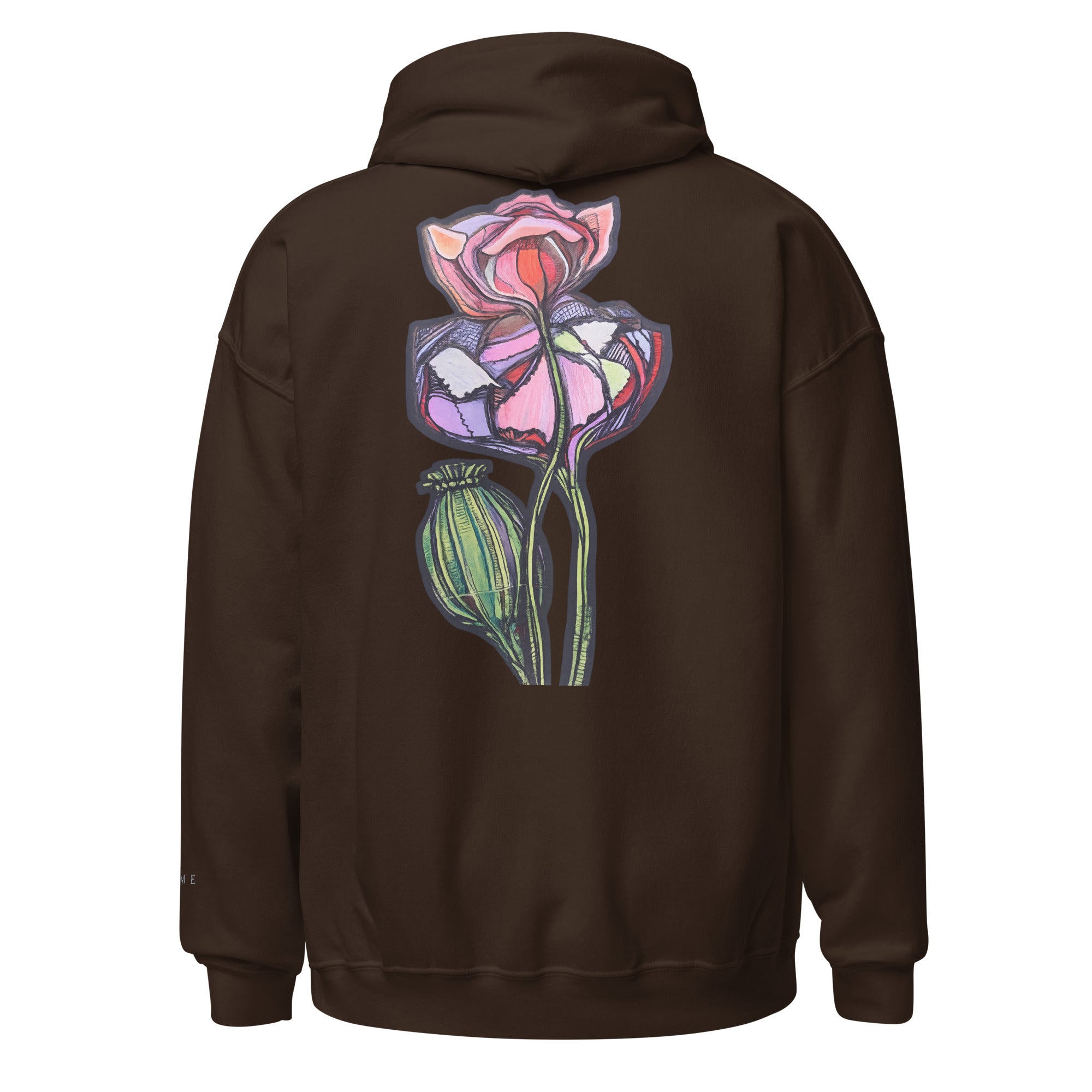 Wild One illustrated hoodie — organic cotton, nature-inspired art by Atme
