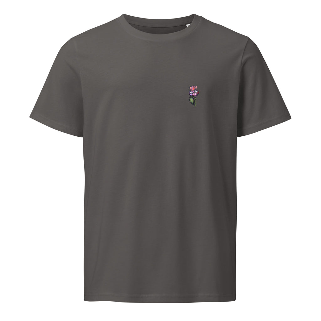 Wild One men’s t-shirt side view — mid-light organic fit, Wild Lines by Atme