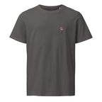 Wild One men’s t-shirt side view — mid-light organic fit, Wild Lines by Atme