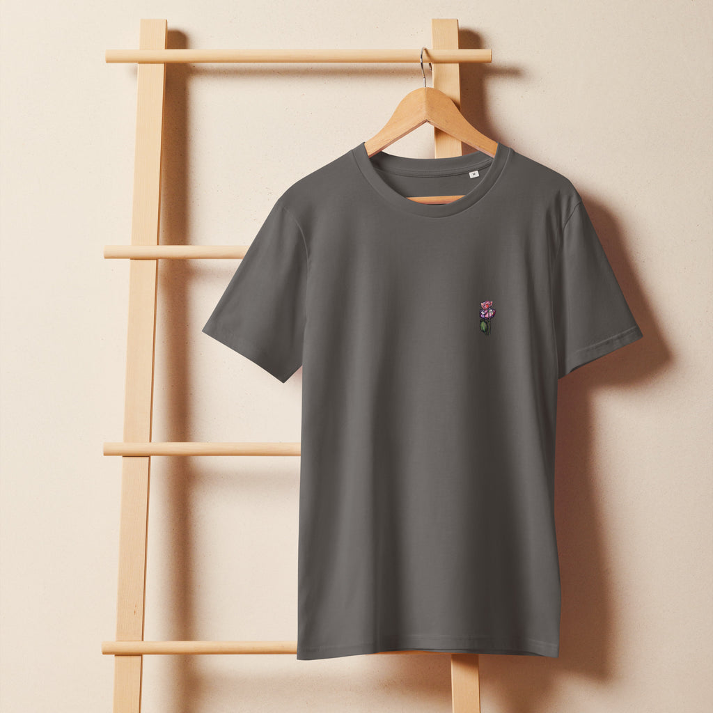 Botanical Wild One organic men’s tee — artist-drawn illustration, Wild Lines by Atme