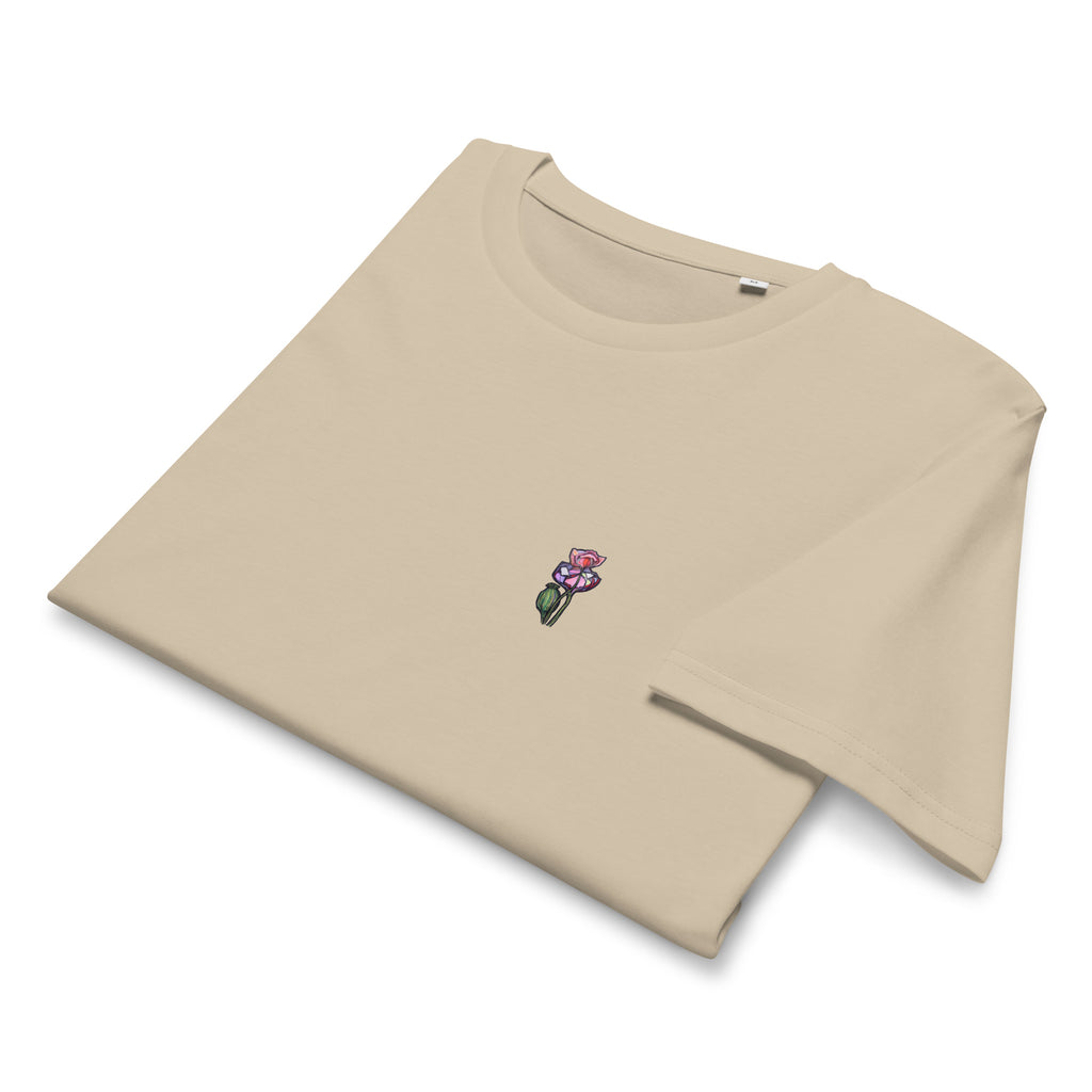 Wild One organic t-shirt — bold hand-drawn flora for men, Wild Lines by Atme