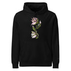 Lily hoodie side view — relaxed mid-weight fit, Wild Lines by Atme