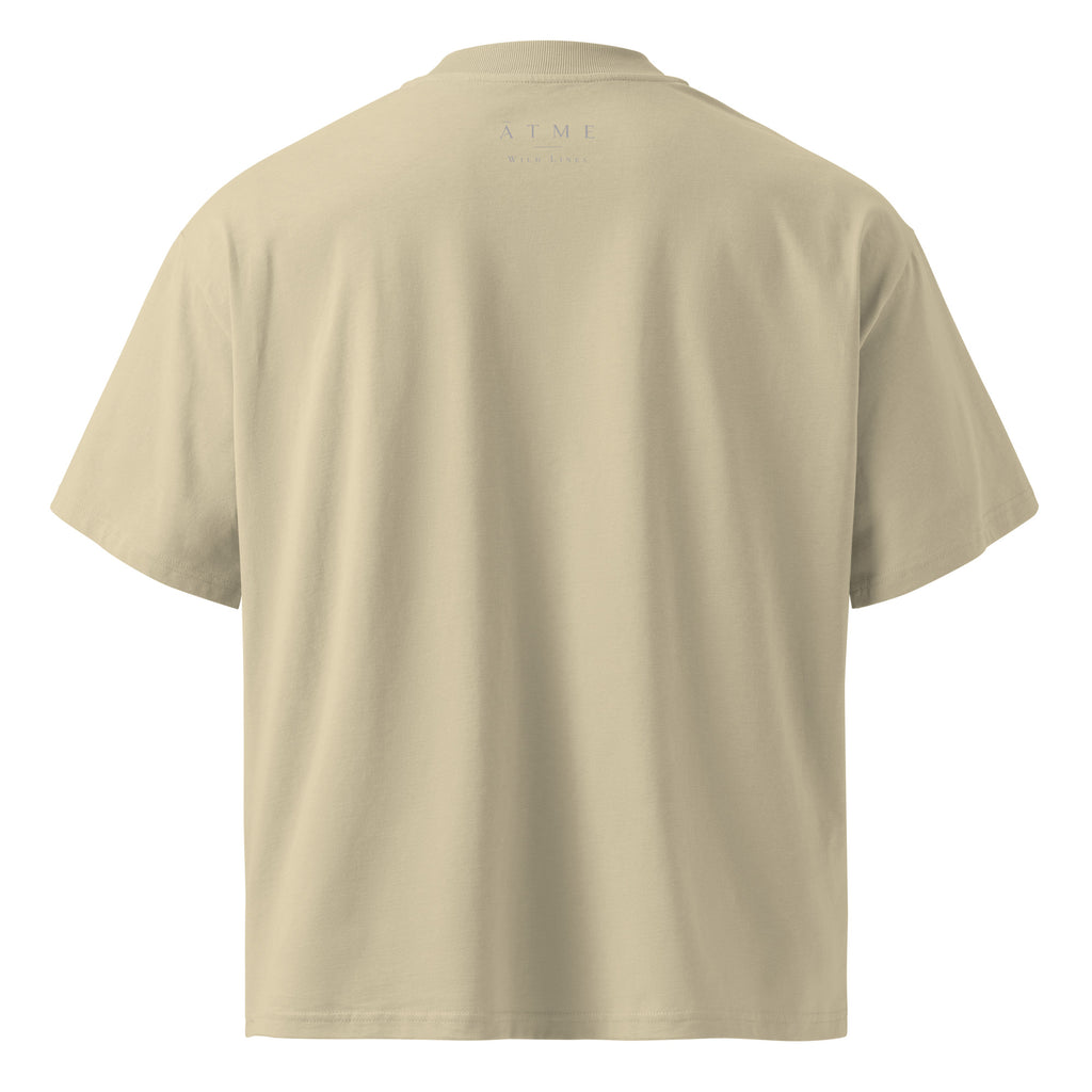 Lily illustrated oversized t-shirt — organic cotton, not every line needs to be straight, Wild Lines by Atme