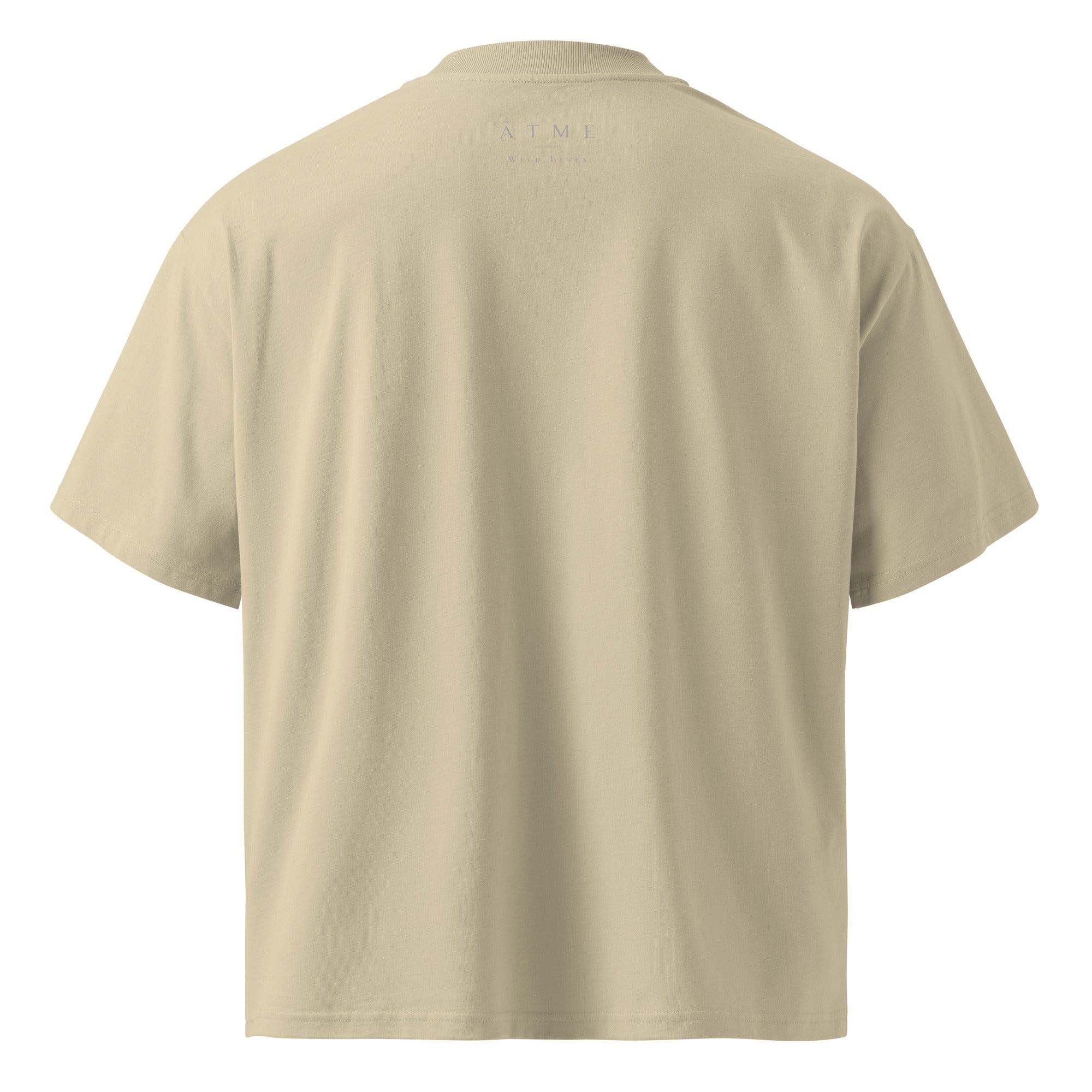 Lily illustrated oversized t-shirt — organic cotton, not every line needs to be straight, Wild Lines by Atme