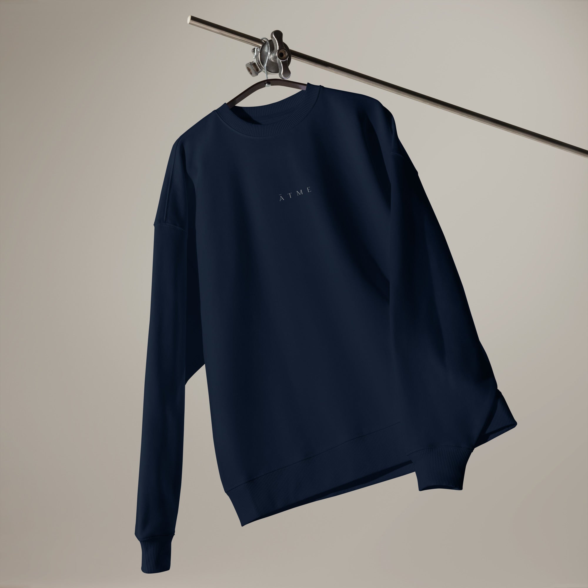 ĀTME sweatshirt back view — organic oversized cut, ĀTME Original by Atme
