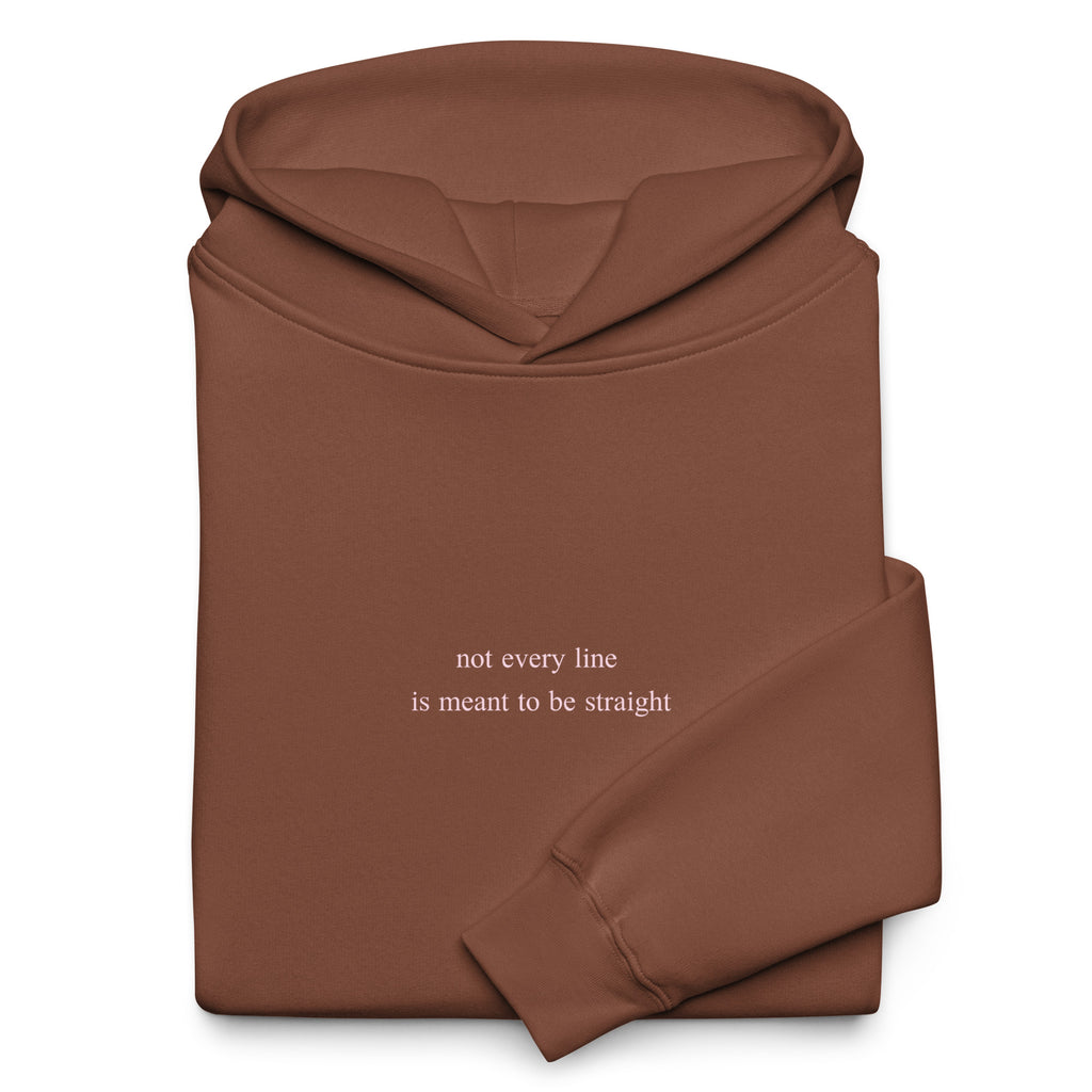 Atme Wild Lines — hand-drawn lily unisex hoodie