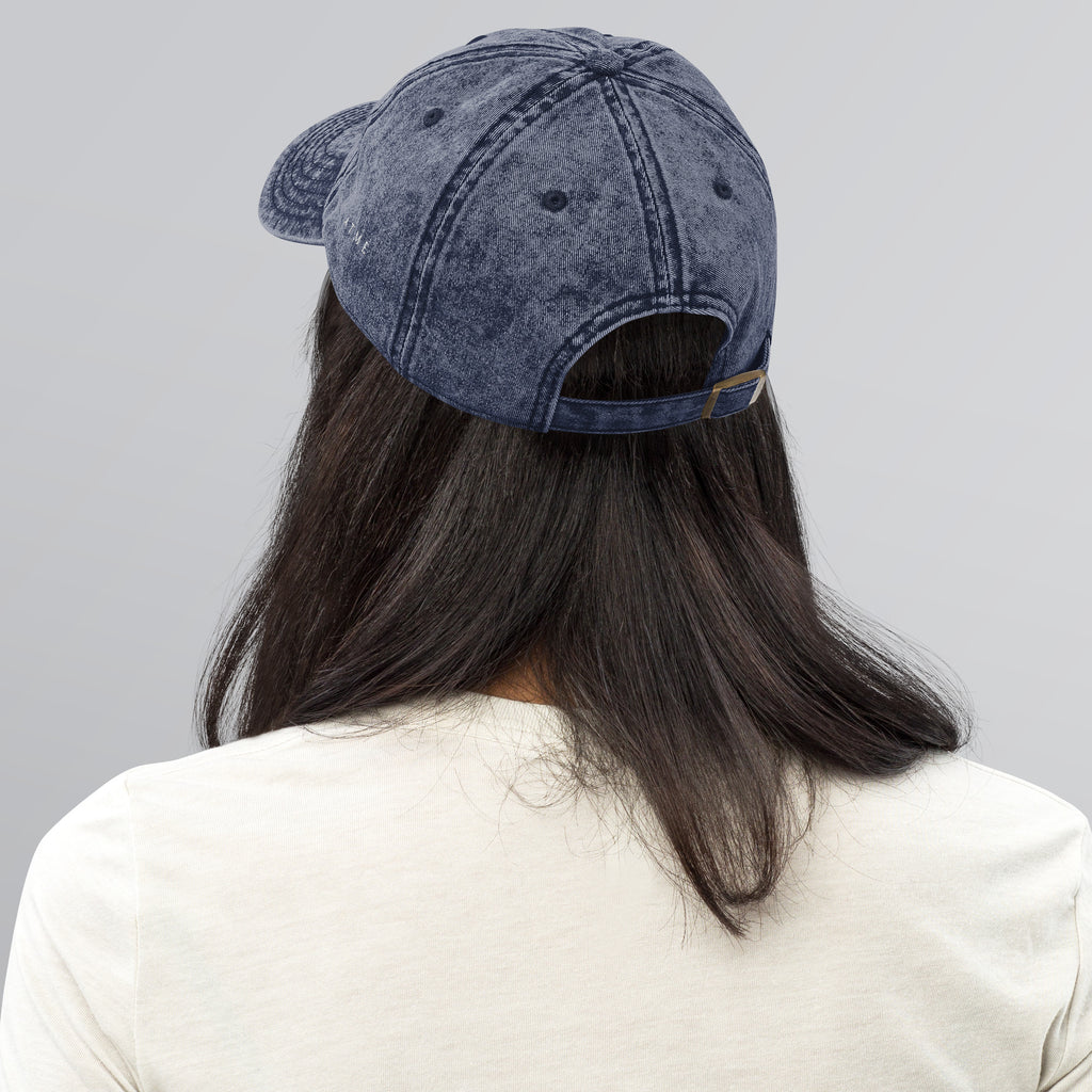 Original hand-drawn Wild Lines design on embroidered cotton twill cap — Atme Wild Lines