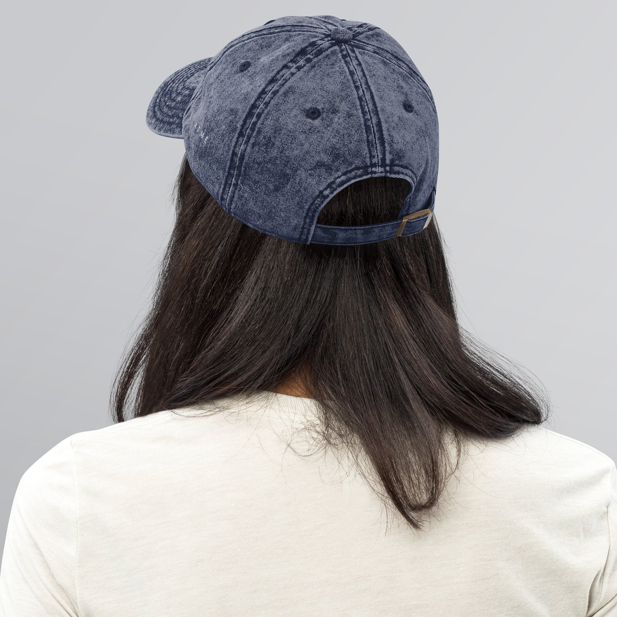 Original hand-drawn Wild Lines design on embroidered cotton twill cap — Atme Wild Lines