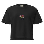 Amaryllis botanical boxy t-shirt front view — illustrated art clothing by Atme