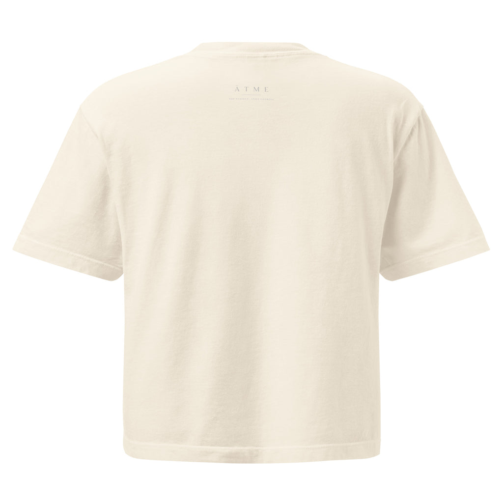 Botanical Amaryllis heavyweight tee — artist-drawn illustration, Wild Lines by Atme