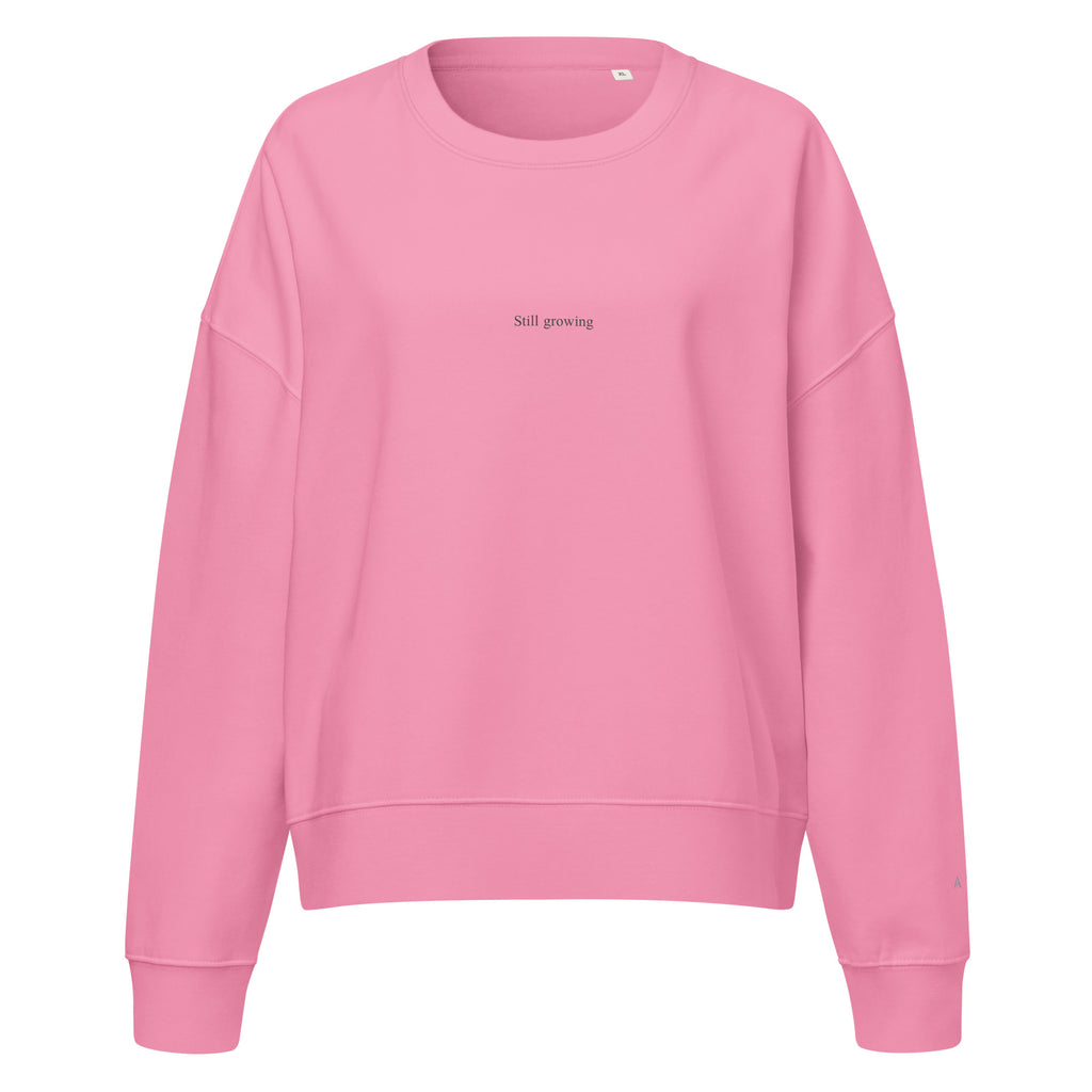 Wild Lines Amaryllis print sweatshirt — bold floral art on organic cotton, Atme