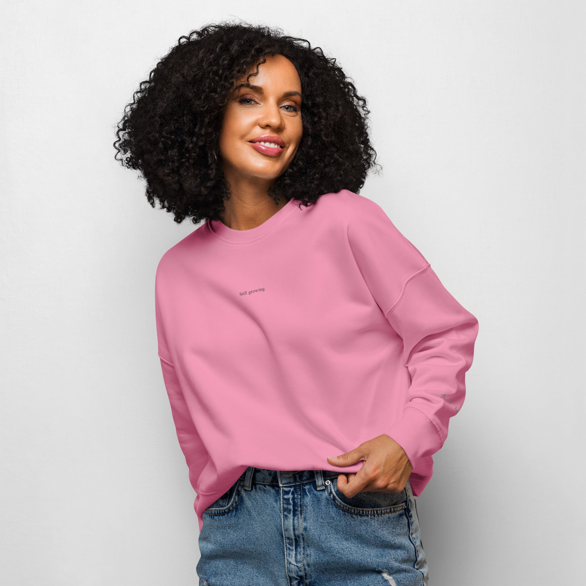 Amaryllis sweatshirt — hand-drawn botanical illustration, Wild Lines by Atme