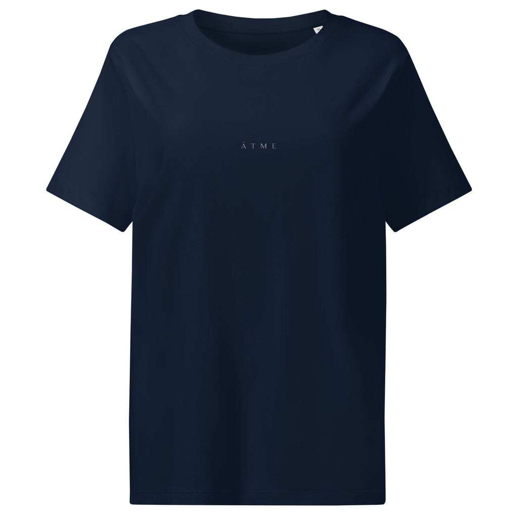 Organic women’s t-shirt front view — intentional design, ĀTME Original by Atme