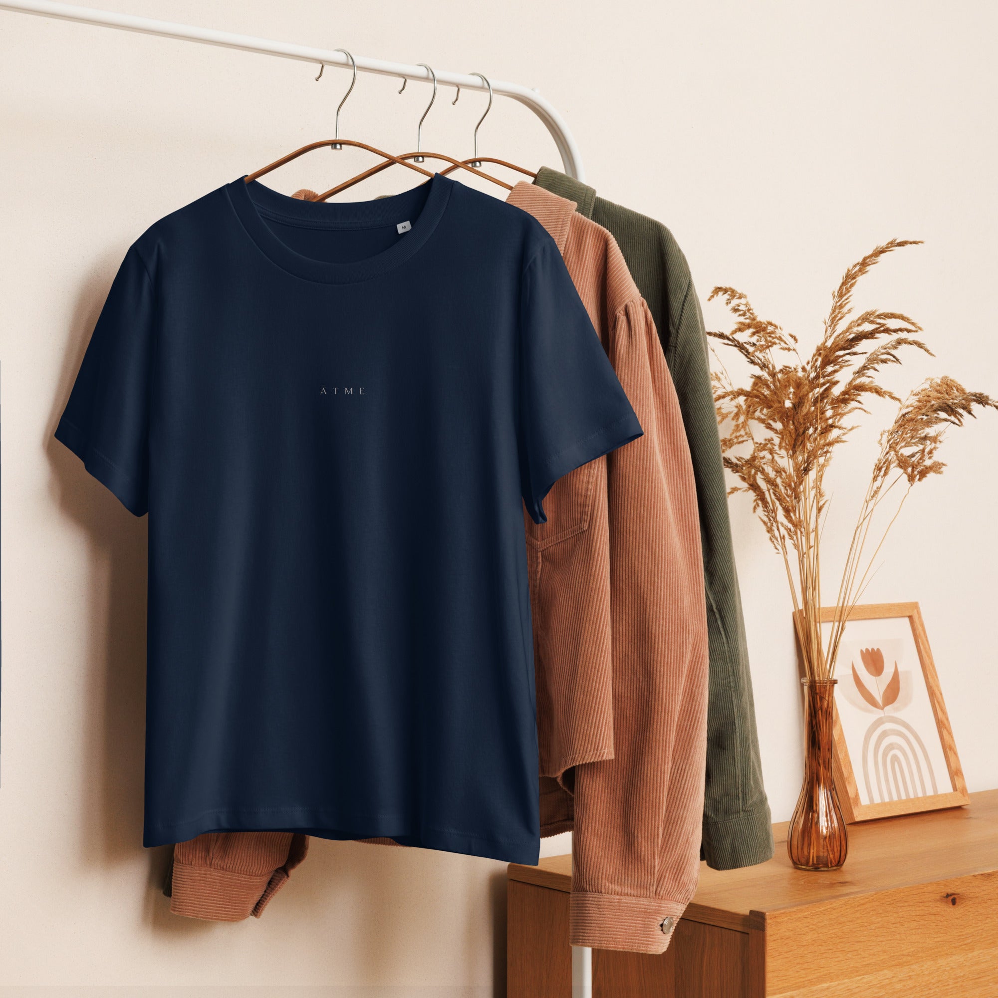 Organic t-shirt for women — relaxed fit minimal style, ĀTME Original by Atme