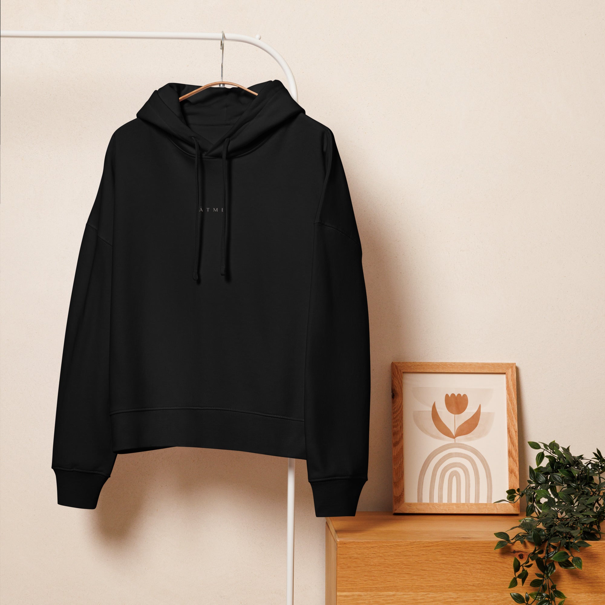 ĀTME organic hoodie back view — clean silhouette, ĀTME Original by Atme